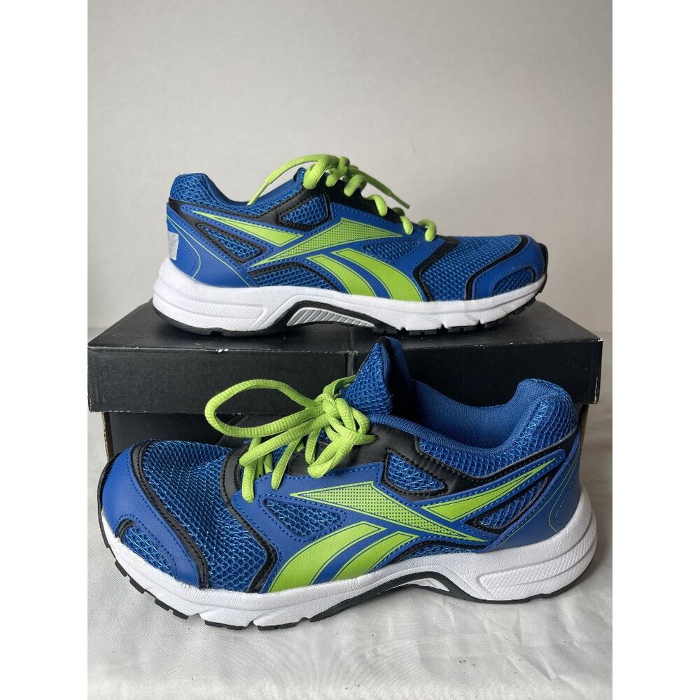 Reebok Smoothflex Ride 3.0 Girl's Sz 7‎ Running Shoes Neon Green/Blue M42534